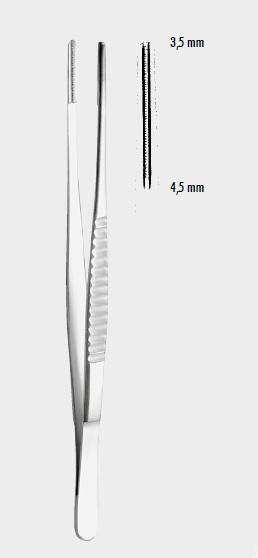 Атравматичний пінцет ДЕБЕЙКІ (DEBAKEY), 3,5 мм (mm), 35 см (cm). Бренд: Zepf (Зепф).